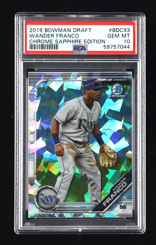 Wander Franco 2019 Bowman Chrome Draft Sapphire #BDC93 (PSA 10) at PristineAuction.com Wander Franco 2019 Bowman Chrome Draft Sapphire #BDC93 (PSA 10) at PristineAuction.com