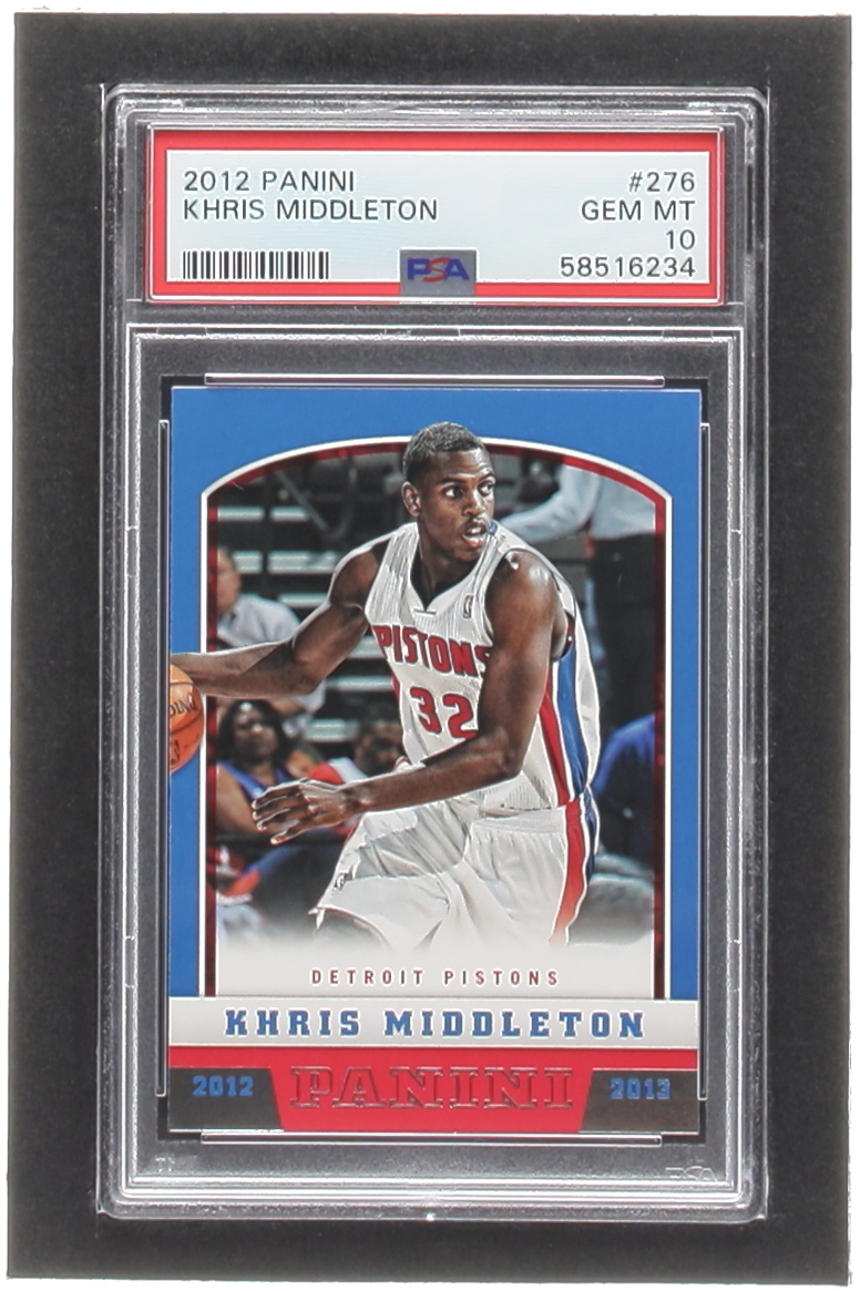 Khris Middleton 2012-13 Panini #276 RC (PSA 10) at PristineAuction.com Khris Middleton 2012-13 Panini #276 RC (PSA 10) at PristineAuction.com