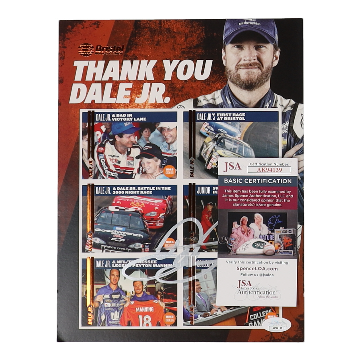 Dale Earnhardt Jr. Signed NASCAR 8x10 Photo (JSA) at PristineAuction.com Dale Earnhardt Jr. Signed NASCAR 8x10 Photo (JSA) at PristineAuction.com