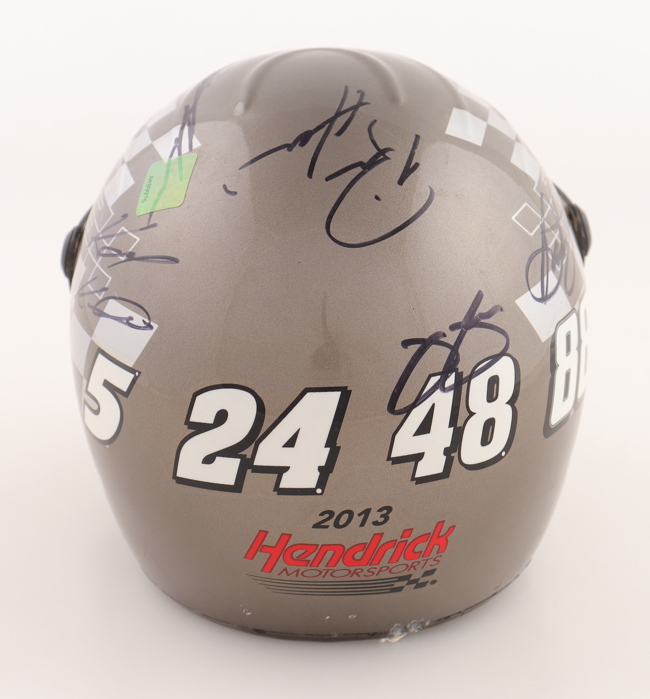 Hendrick Motorsports Mini Racing Helmet Signed by (5) with Dale Earnhardt Jr., Jimmie Johnson, Jeff Gordon, Kasey Kahne & Rick Hendrick (JSA) at PristineAuction.com Hendrick Motorsports Mini Racing Helmet Signed by (5) with Dale Earnhardt Jr., Jimmie Johnson, Jeff Gordon, Kasey Kahne & Rick Hendrick (JSA) at PristineAuction.com