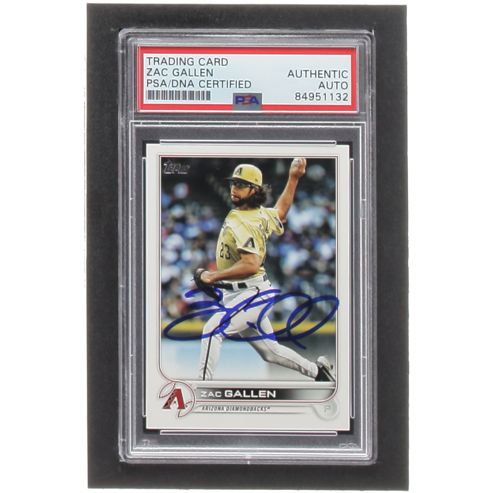 Zac Gallen Signed 2022 Topps #562 (PSA) | Pristine Auction
