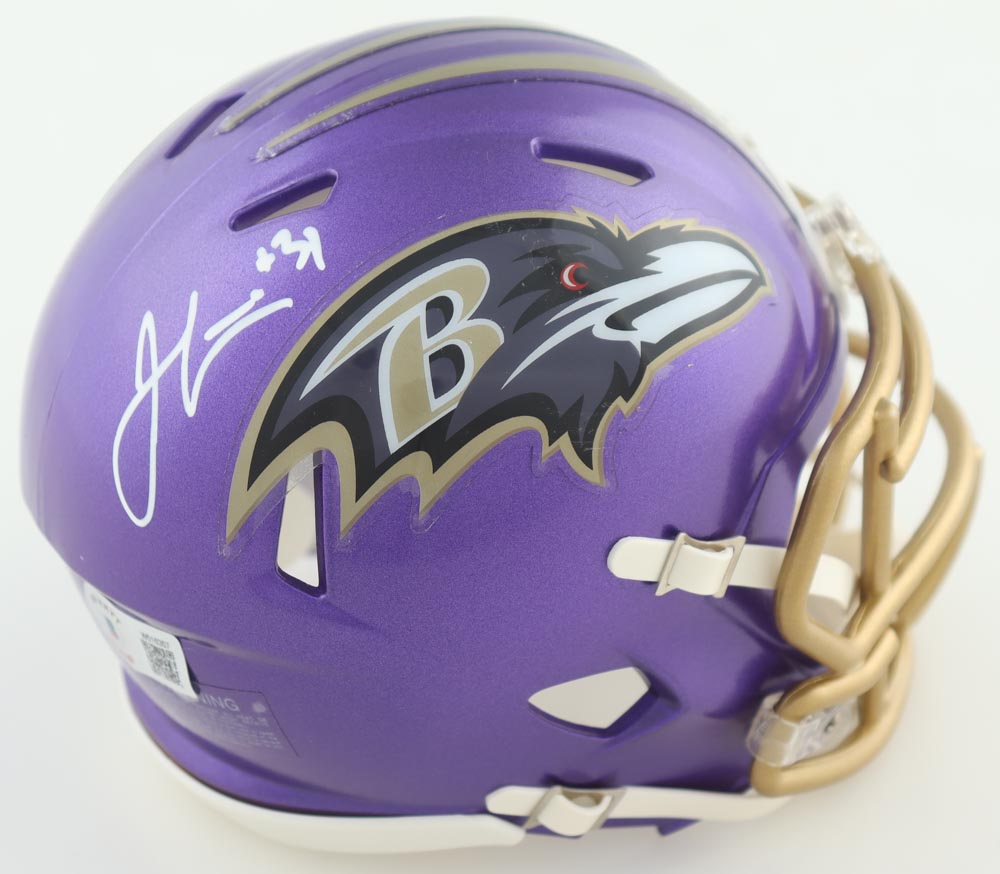 Jamal Lewis Signed Ravens Flash Alternate Speed Mini Helmet (Beckett) at PristineAuction.com Jamal Lewis Signed Ravens Flash Alternate Speed Mini Helmet (Beckett) at PristineAuction.com