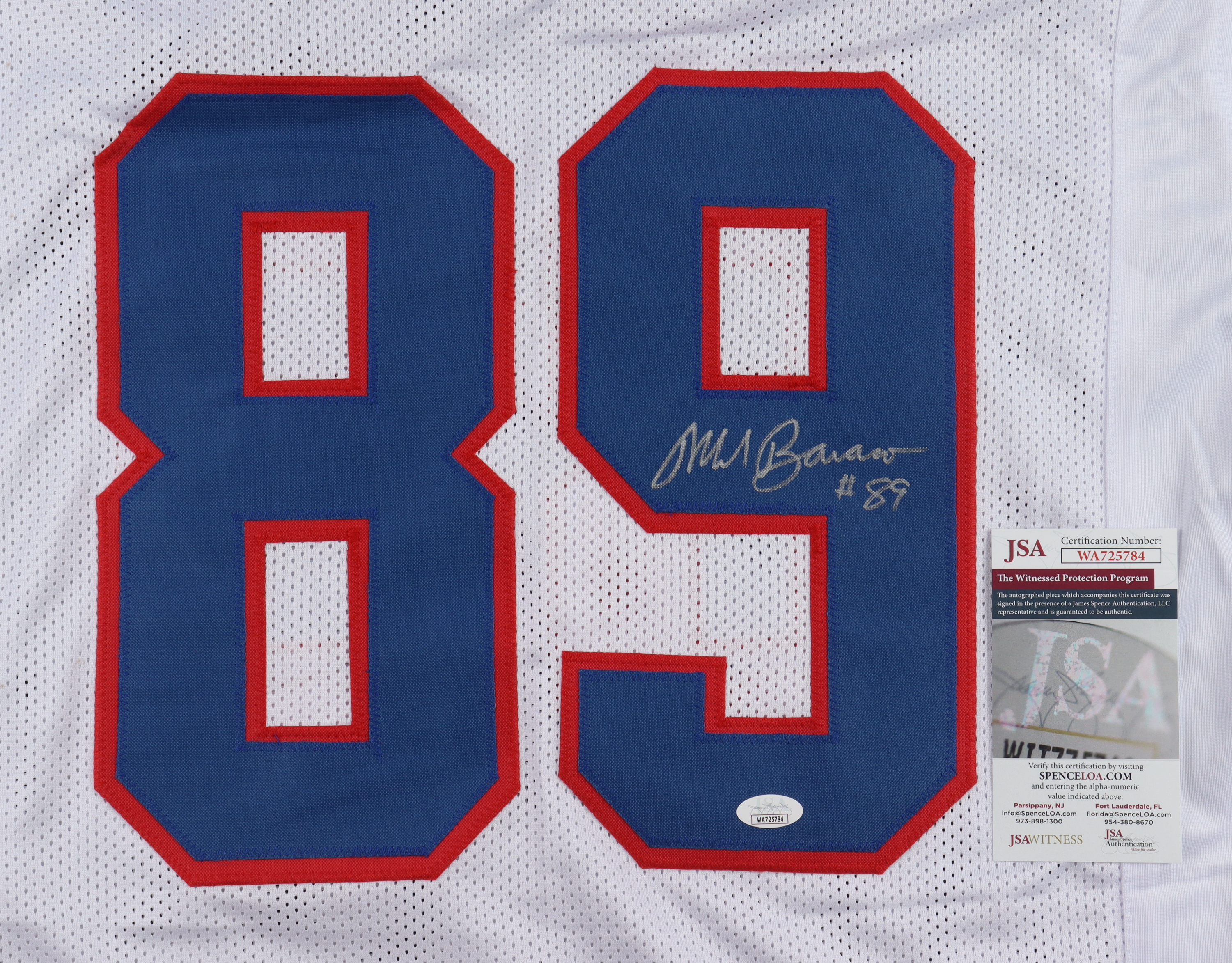 Mark Bavaro Signed Jersey (JSA) at PristineAuction.com Mark Bavaro Signed Jersey (JSA) at PristineAuction.com