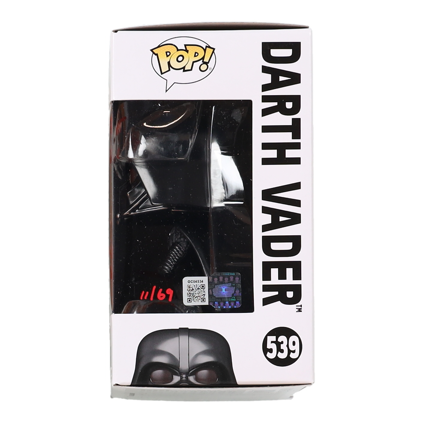 Tom O'Connell Signed "Star Wars" #539 Darth Vader Funko Pop! Vinyl Figure Inscribed "I Am What You Made Me" (OC Celebrity Marketing) at PristineAuction.com Tom O'Connell Signed "Star Wars" #539 Darth Vader Funko Pop! Vinyl Figure Inscribed "I Am What You Made Me" (OC Celebrity Marketing) at PristineAuction.com