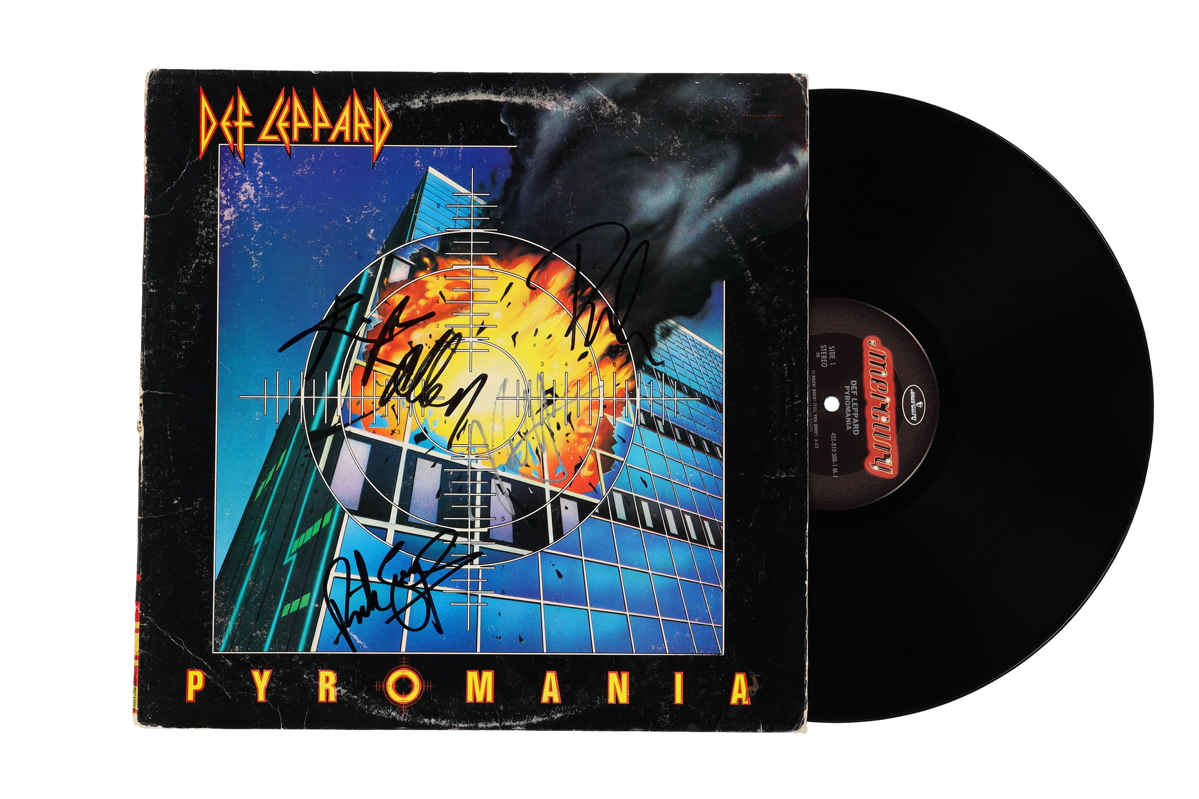 Def Leppard Signed "Pyromania" Vinyl Record Album (JSA) at PristineAuction.com Def Leppard Signed "Pyromania" Vinyl Record Album (JSA) at PristineAuction.com