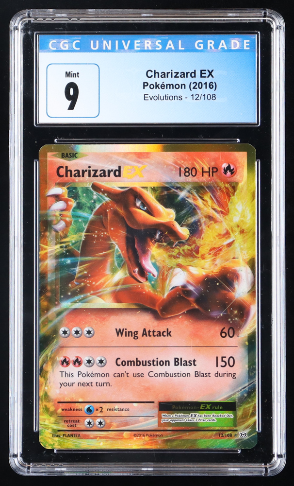 Charizard EX 2016 Pokemon Evolutions #12 (CGC 9) at PristineAuction.com Charizard EX 2016 Pokemon Evolutions #12 (CGC 9) at PristineAuction.com
