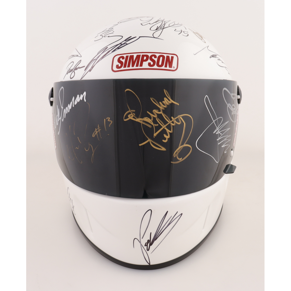 NASCAR Greats Simpson FullSize Racing Helmet Signed by (48) with