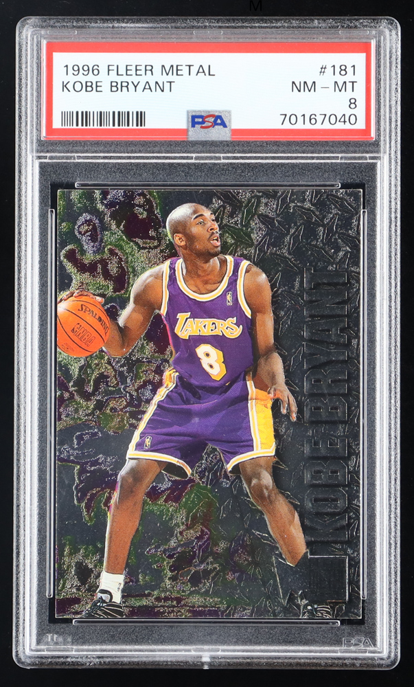 Kobe Bryant 1996-97 Metal #181 RC (PSA 8) at PristineAuction.com Kobe Bryant 1996-97 Metal #181 RC (PSA 8) at PristineAuction.com