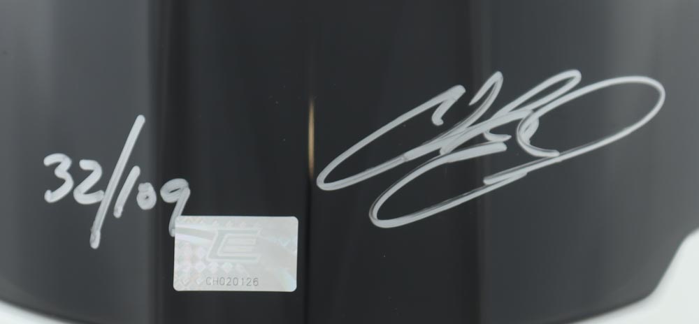 Chase Elliott Signed LE NASCAR 2022 Hooters Full-Size Helmet (Elliott) at PristineAuction.com Chase Elliott Signed LE NASCAR 2022 Hooters Full-Size Helmet (Elliott) at PristineAuction.com