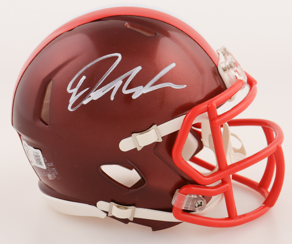 Dorian Thompson-Robinson Signed Browns Flash Alternate Speed Mini Helmet (Beckett) at PristineAuction.com Dorian Thompson-Robinson Signed Browns Flash Alternate Speed Mini Helmet (Beckett) at PristineAuction.com
