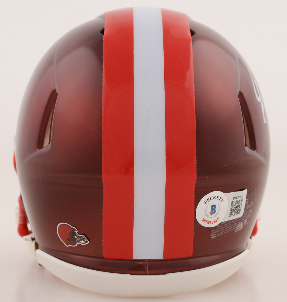 Dorian Thompson-Robinson Signed Browns Flash Alternate Speed Mini Helmet (Beckett) at PristineAuction.com Dorian Thompson-Robinson Signed Browns Flash Alternate Speed Mini Helmet (Beckett) at PristineAuction.com