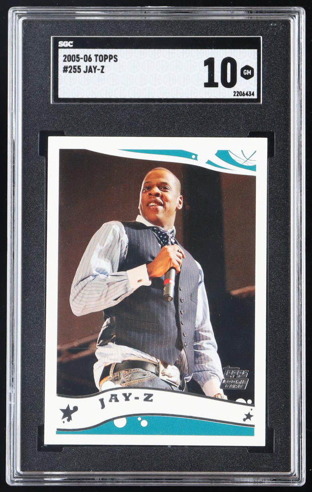 Jay-Z 2005-06 Topps #255 (SGC 10) at PristineAuction.com Jay-Z 2005-06 Topps #255 (SGC 10) at PristineAuction.com