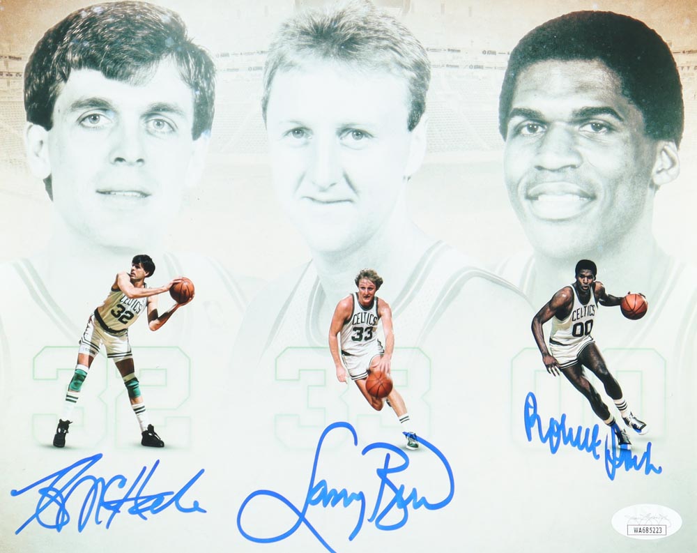 Larry Bird, Robert Parish & Kevin McHale Signed Celtics 8x10 Photo (JSA) at PristineAuction.com Larry Bird, Robert Parish & Kevin McHale Signed Celtics 8x10 Photo (JSA) at PristineAuction.com
