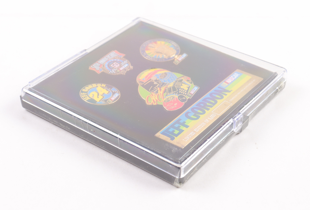 Jeff Gordon LE 1998 NASCAR Set of (4) Pins at PristineAuction.com Jeff Gordon LE 1998 NASCAR Set of (4) Pins at PristineAuction.com