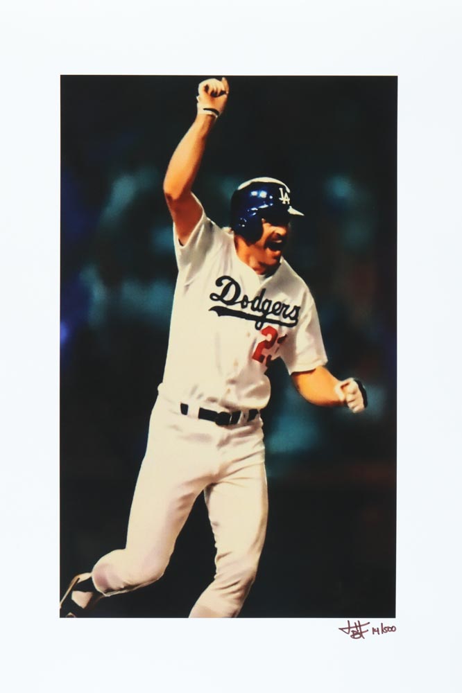 Kirk Gibson - Dodgers - Joshua Barton Signed LE 12x18 Lithograph #/500 (PA) at PristineAuction.com Kirk Gibson - Dodgers - Joshua Barton Signed LE 12x18 Lithograph #/500 (PA) at PristineAuction.com