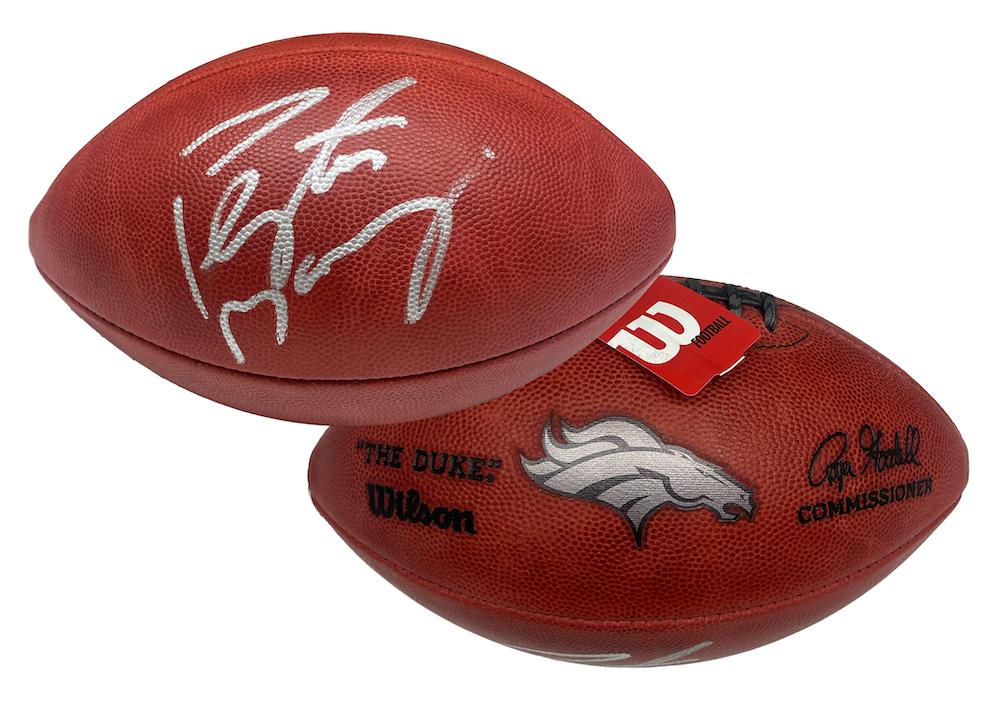 Peyton Manning Signed Broncos Logo Football (Fanatics) at PristineAuction.com Peyton Manning Signed Broncos Logo Football (Fanatics) at PristineAuction.com