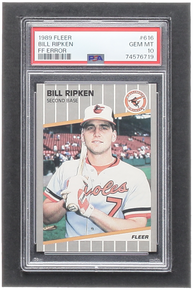 Billy Ripken 1989 Fleer #616 F@#! FACE Error (PSA 10) at PristineAuction.com Billy Ripken 1989 Fleer #616 F@#! FACE Error (PSA 10) at PristineAuction.com