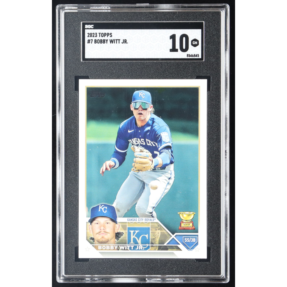 Carte Sportive Autographiée Bobby Witt Jr. 2023 Topps 206 – SGC 9.5 – Mini – Royals Kansas City