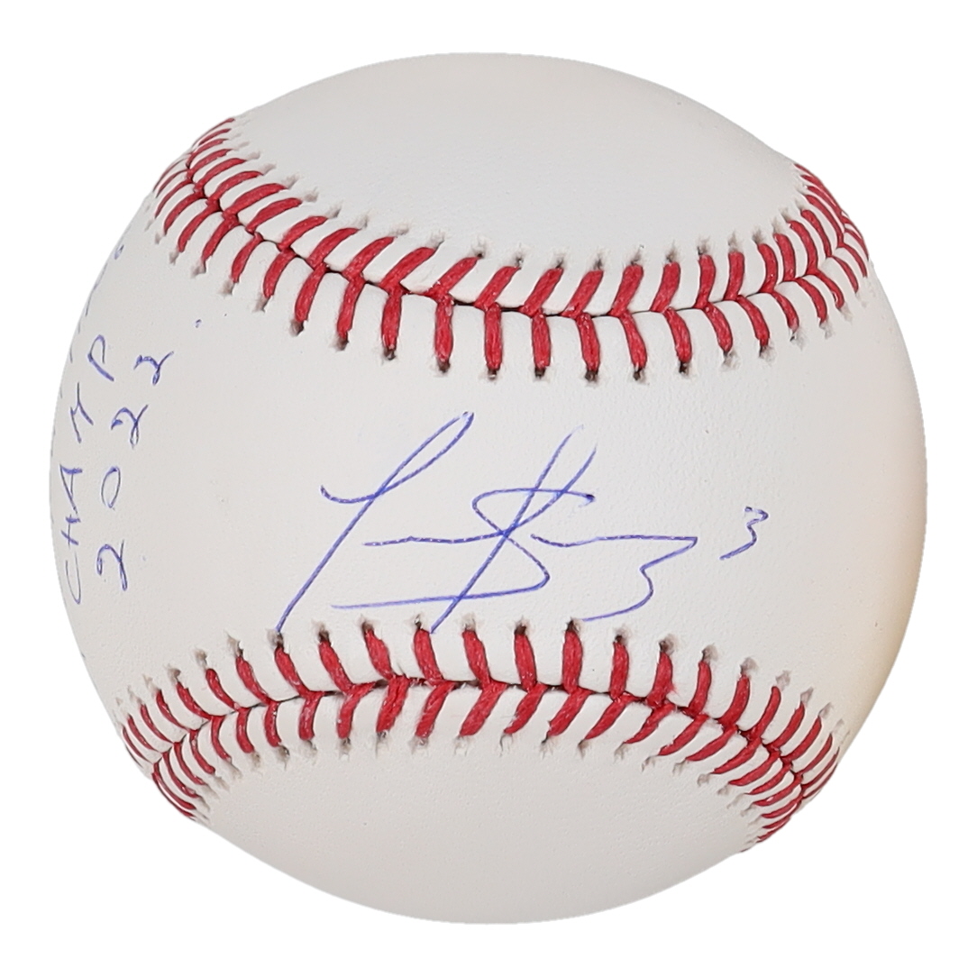 Luis Arraez Signed OML Baseball Inscribed "AL Batting Champ 2022" (JSA) at PristineAuction.com Luis Arraez Signed OML Baseball Inscribed "AL Batting Champ 2022" (JSA) at PristineAuction.com