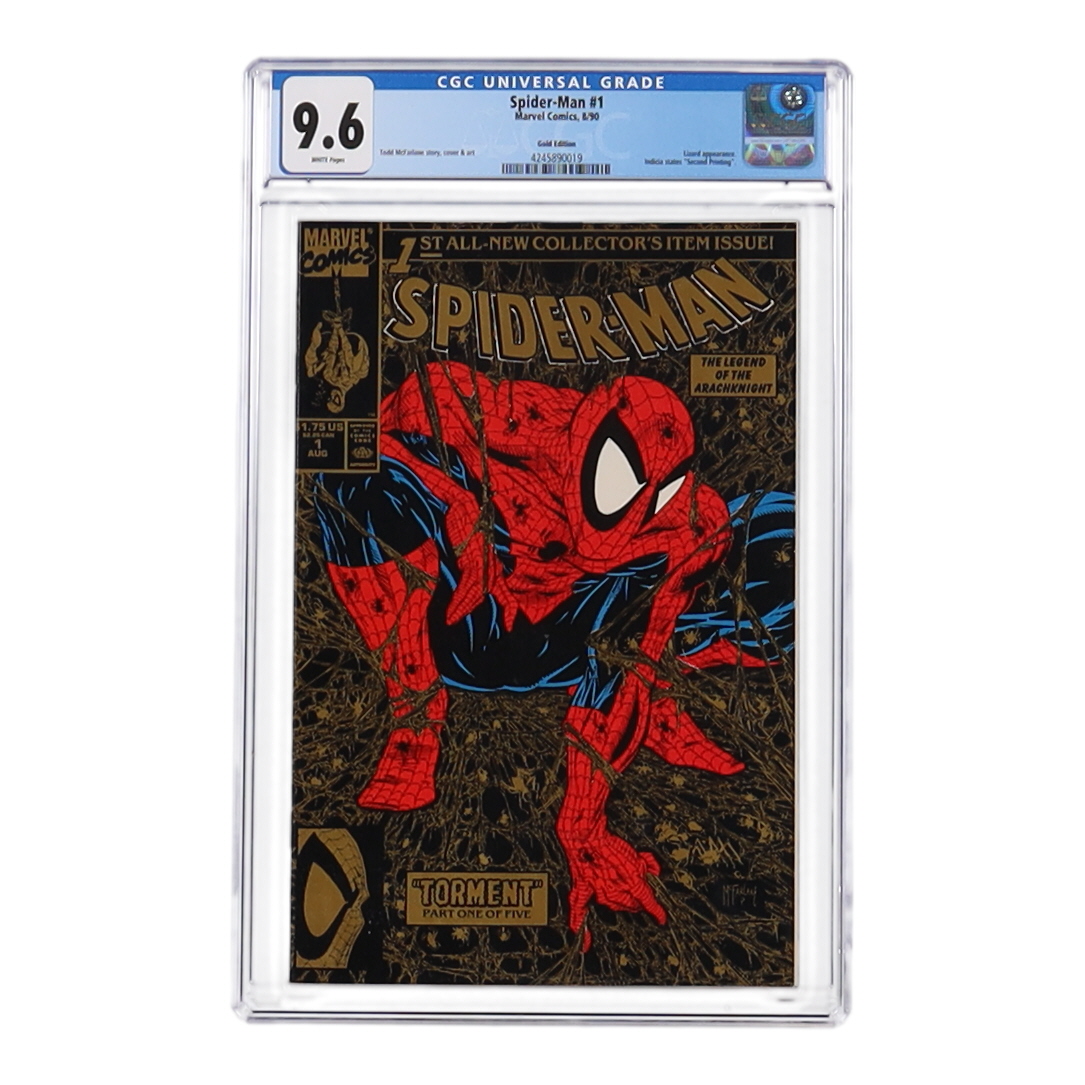 1990 "Spider-Man: Torment" Issue #1 Gold Edition Marvel Comic Book (CGC 9.6) at PristineAuction.com 1990 "Spider-Man: Torment" Issue #1 Gold Edition Marvel Comic Book (CGC 9.6) at PristineAuction.com