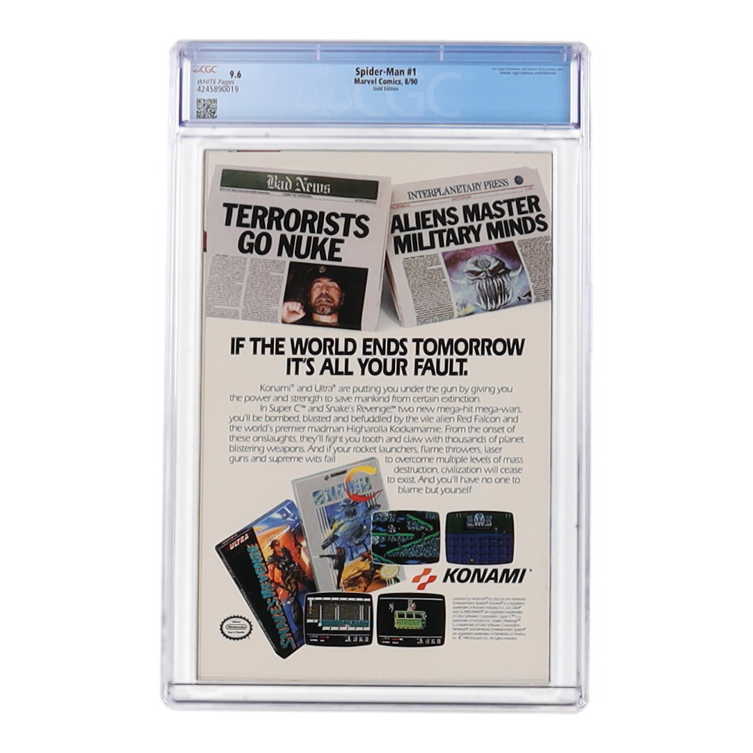 1990 "Spider-Man: Torment" Issue #1 Gold Edition Marvel Comic Book (CGC 9.6) at PristineAuction.com 1990 "Spider-Man: Torment" Issue #1 Gold Edition Marvel Comic Book (CGC 9.6) at PristineAuction.com