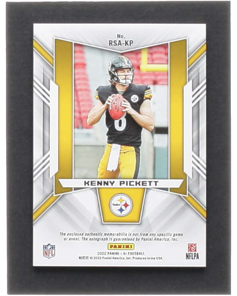 Kenny Pickett 2022 Panini XR Rookie Swatch Autographs Red 1 RC 08/49