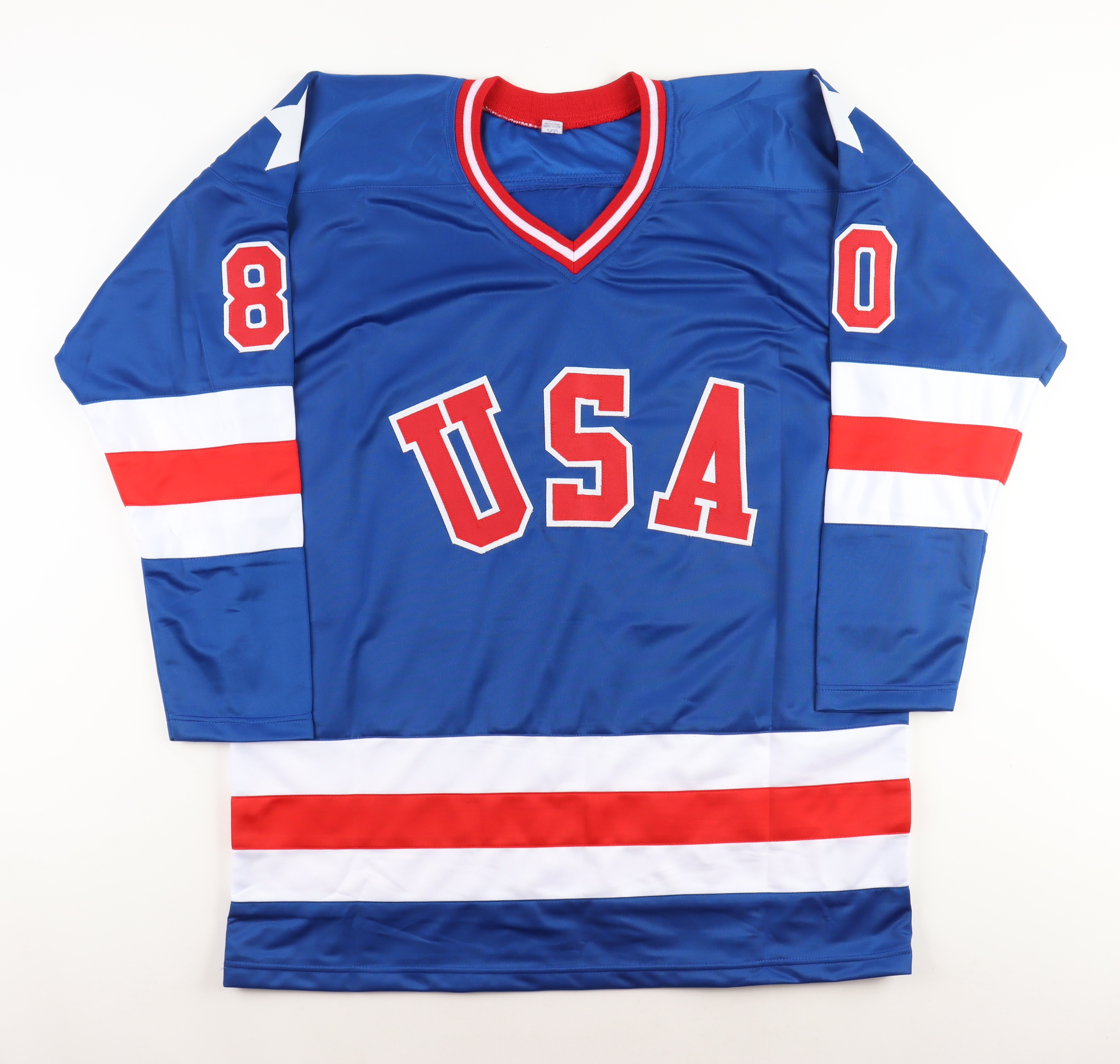 "Miracle On Ice" Jersey Signed by (19) with Mike Eruzione, Jim Craig, Ken Morrow (Beckett) at PristineAuction.com "Miracle On Ice" Jersey Signed by (19) with Mike Eruzione, Jim Craig, Ken Morrow (Beckett) at PristineAuction.com
