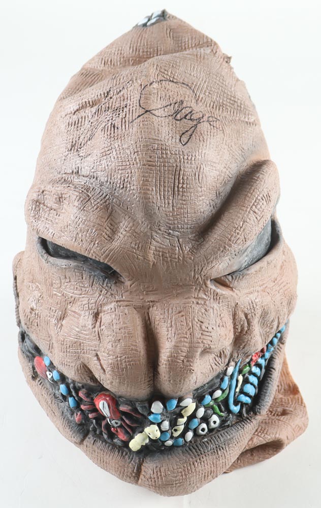 Ken Page Signed "The Nightmare Before Christmas" Oogie Boogie Mask (PA) at PristineAuction.com Ken Page Signed "The Nightmare Before Christmas" Oogie Boogie Mask (PA) at PristineAuction.com