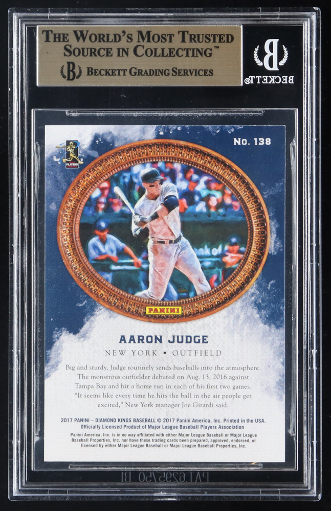 Aaron Judge 2017 Diamond Kings #138 RC (BGS 9.5) at PristineAuction.com Aaron Judge 2017 Diamond Kings #138 RC (BGS 9.5) at PristineAuction.com
