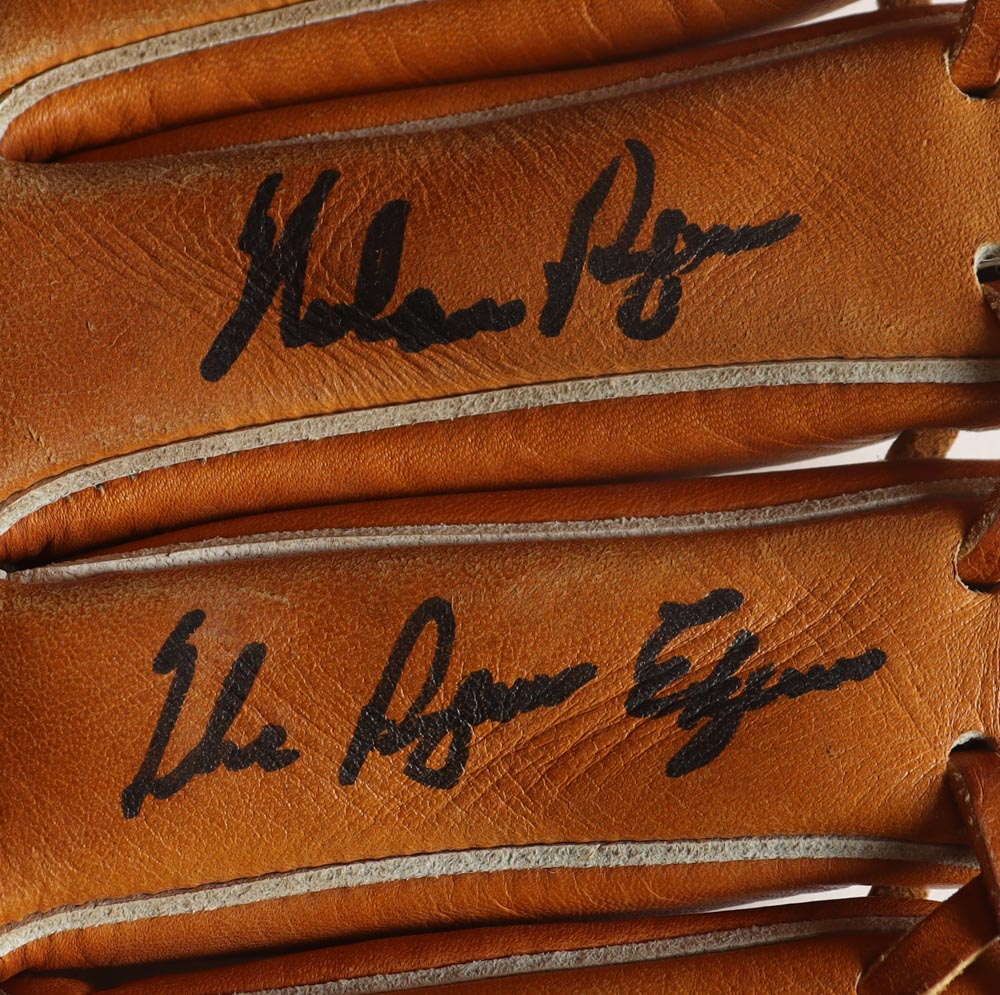 Nolan Ryan Signed Rawlings Baseball Glove with Display Stand Inscribed "The Ryan Express" (PSA) at PristineAuction.com Nolan Ryan Signed Rawlings Baseball Glove with Display Stand Inscribed "The Ryan Express" (PSA) at PristineAuction.com
