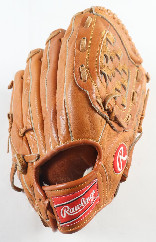 Nolan Ryan Signed Rawlings Baseball Glove with Display Stand Inscribed "The Ryan Express" (PSA) at PristineAuction.com Nolan Ryan Signed Rawlings Baseball Glove with Display Stand Inscribed "The Ryan Express" (PSA) at PristineAuction.com