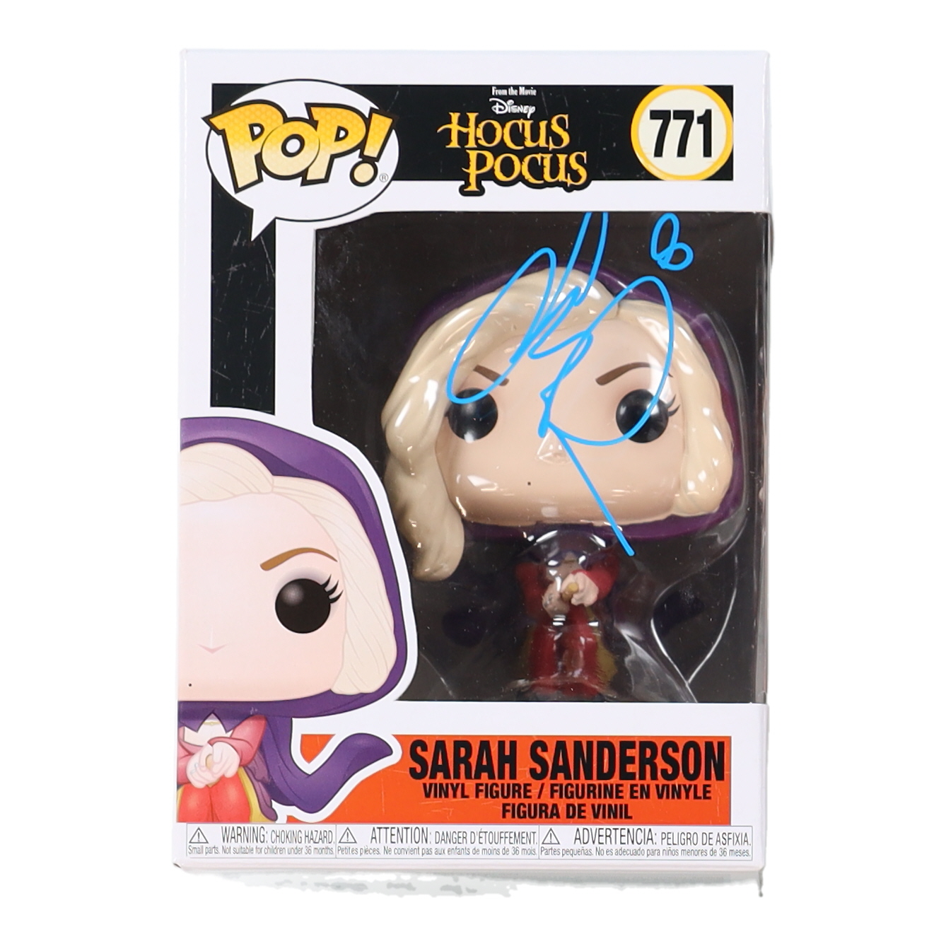Sarah Jessica Parker Signed "Hocus Pocus" #771 Sarah Sanderson Funko Pop! Vinyl Figure (AutographCOA) at PristineAuction.com Sarah Jessica Parker Signed "Hocus Pocus" #771 Sarah Sanderson Funko Pop! Vinyl Figure (AutographCOA) at PristineAuction.com
