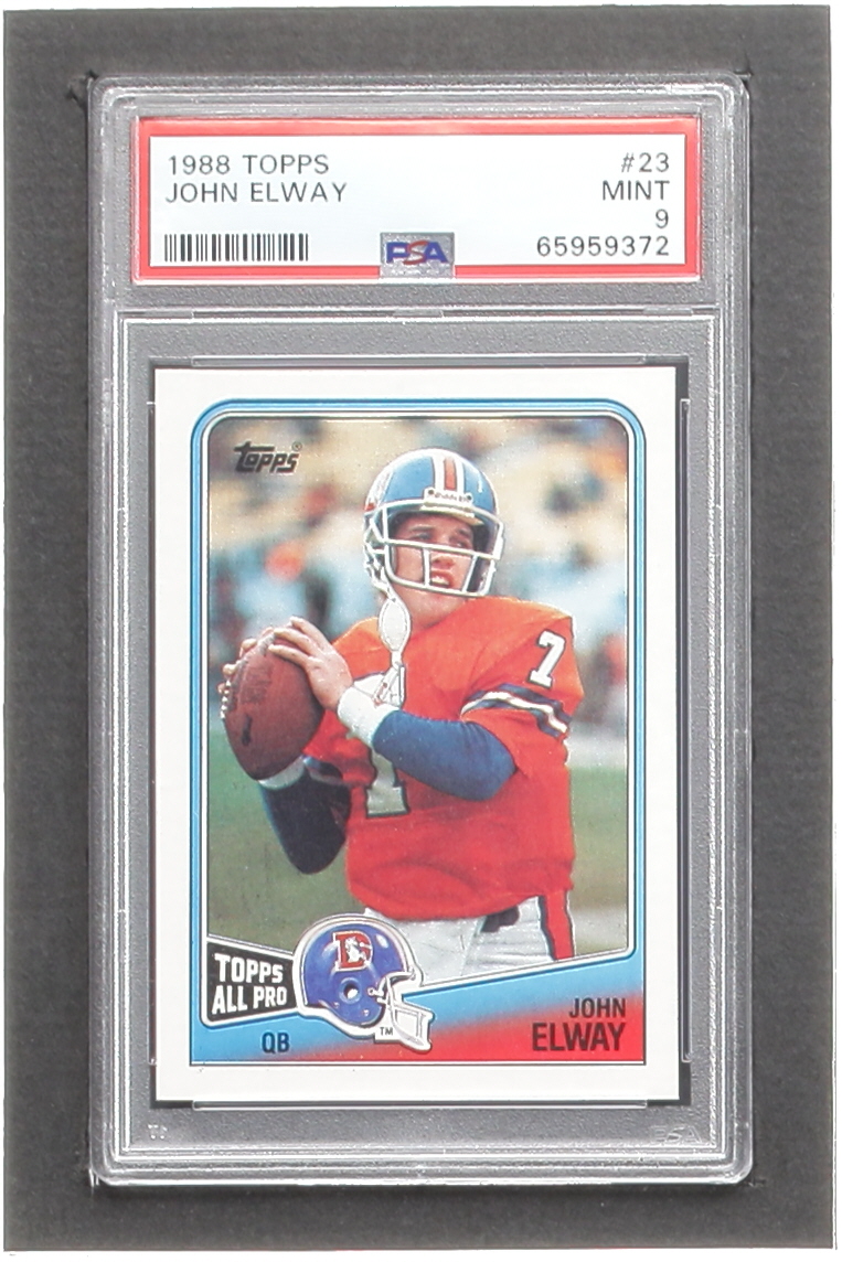 John Elway 1988 Topps #23 AP (PSA 9) at PristineAuction.com John Elway 1988 Topps #23 AP (PSA 9) at PristineAuction.com