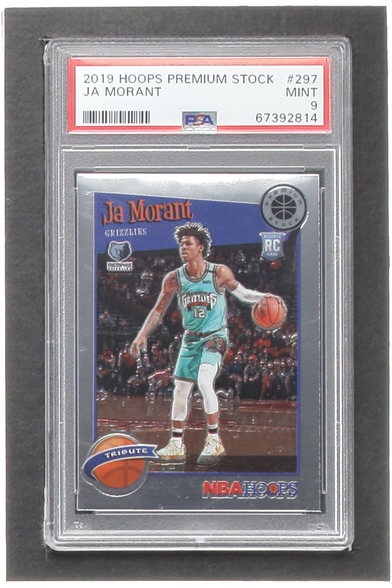 Ja Morant 2019-20 Hoops Premium Stock #297 RC (PSA 9) at PristineAuction.com Ja Morant 2019-20 Hoops Premium Stock #297 RC (PSA 9) at PristineAuction.com