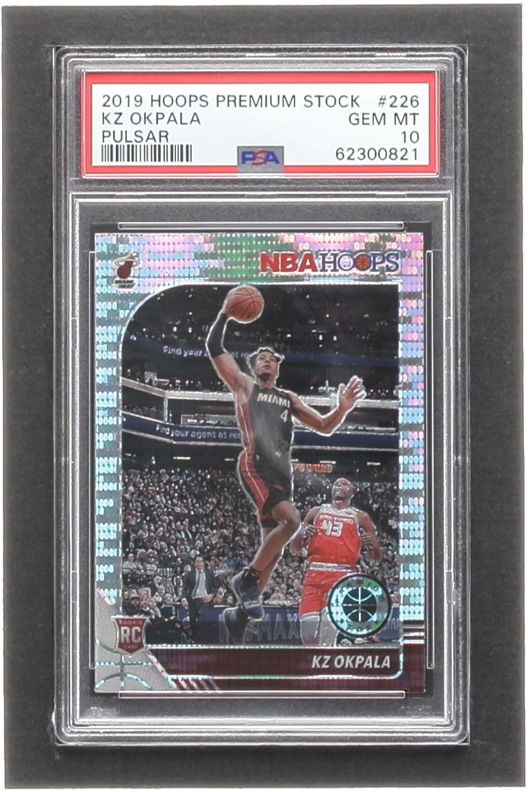 KZ Okpala 2019-20 Hoops Premium Stock Prizms Pulsar #226 RC (PSA 10) at PristineAuction.com KZ Okpala 2019-20 Hoops Premium Stock Prizms Pulsar #226 RC (PSA 10) at PristineAuction.com