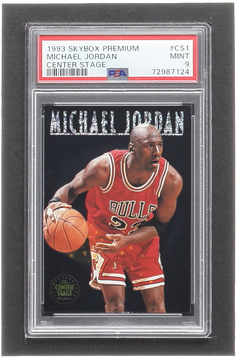 Michael Jordan 1993-94 SkyBox Premium Center Stage #CS1 (PSA 9) at PristineAuction.com Michael Jordan 1993-94 SkyBox Premium Center Stage #CS1 (PSA 9) at PristineAuction.com