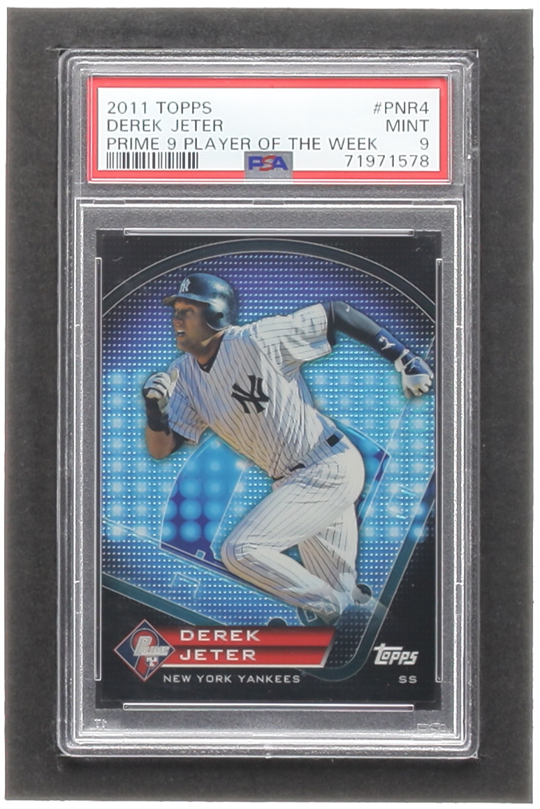 Derek Jeter 2011 Topps Prime 9 Player of the Week Refractors #PNR4 (PSA 9) at PristineAuction.com Derek Jeter 2011 Topps Prime 9 Player of the Week Refractors #PNR4 (PSA 9) at PristineAuction.com