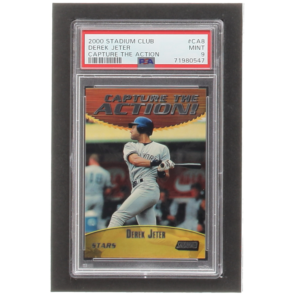 Derek Jeter 2000 Stadium Club Capture the Action CA8 (PSA 9) Pristine Auction