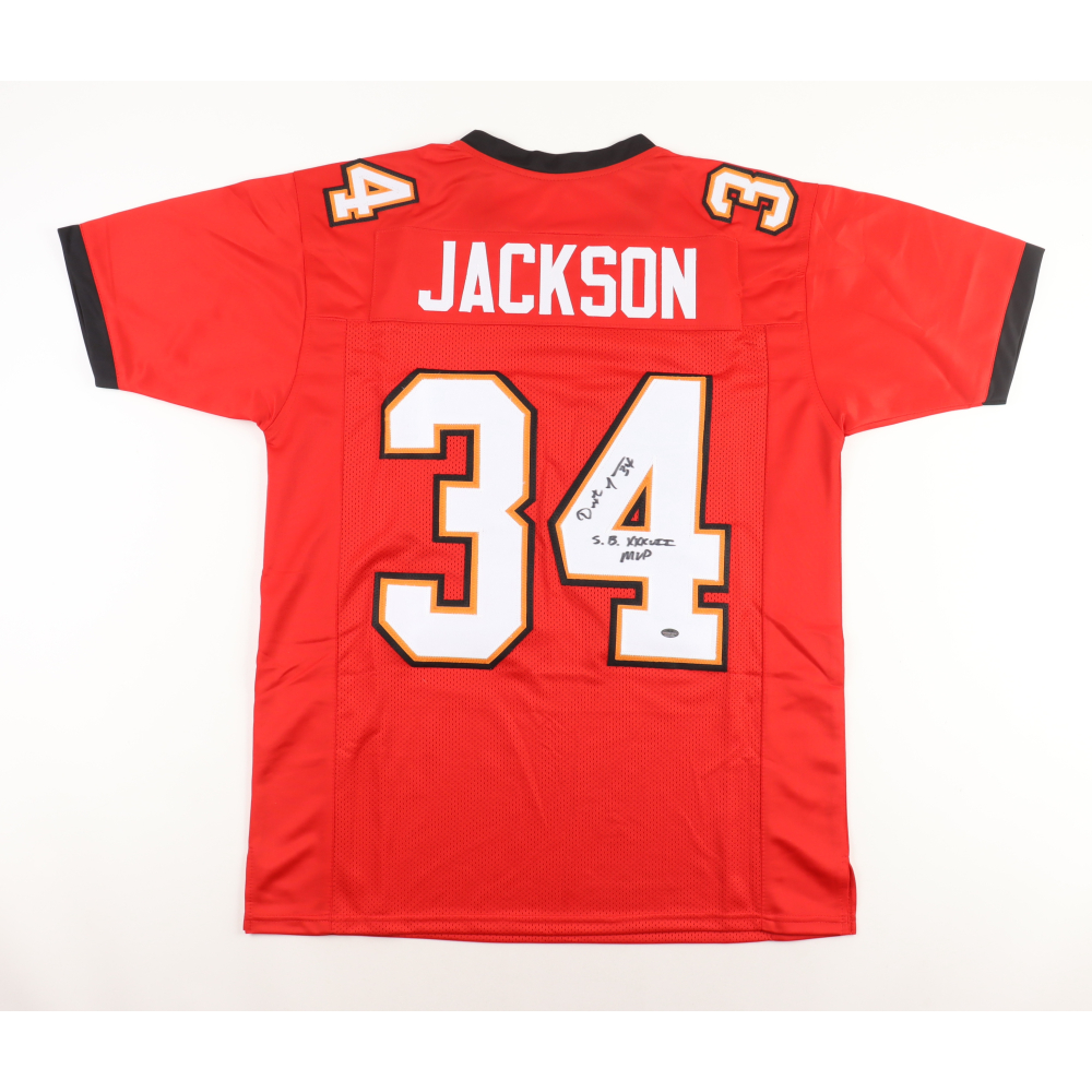 Dexter Jackson Signed Jersey Inscribed "S.B. XXXVII MVP" (Schwartz) at PristineAuction.com