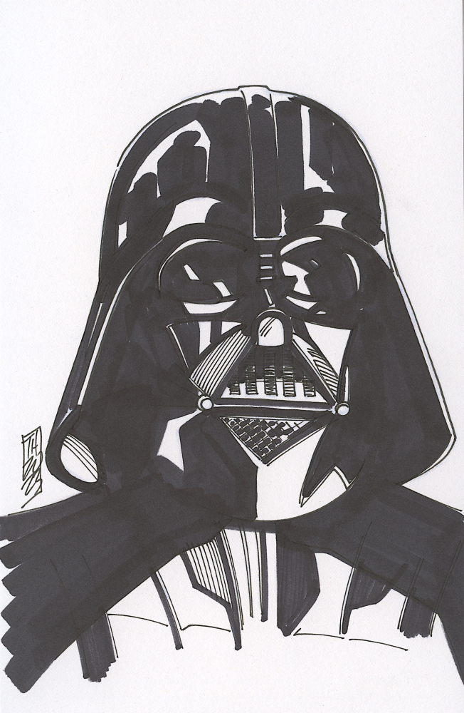 Darth Vader Helmet Drawing