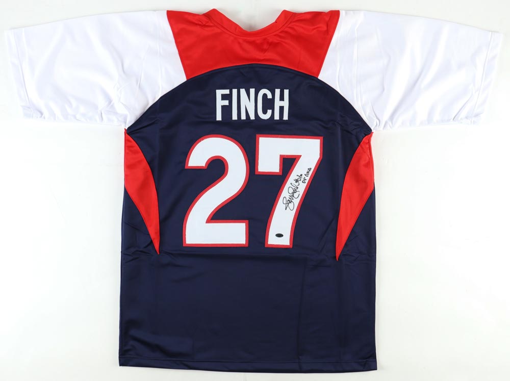 Jennie Finch Signed Jersey Inscribed "04' Gold" (Leaf) at PristineAuction.com Jennie Finch Signed Jersey Inscribed "04' Gold" (Leaf) at PristineAuction.com
