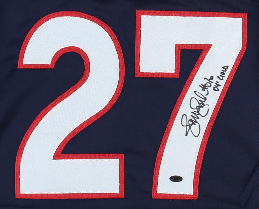 Jennie Finch Signed Jersey Inscribed "04' Gold" (Leaf) at PristineAuction.com Jennie Finch Signed Jersey Inscribed "04' Gold" (Leaf) at PristineAuction.com