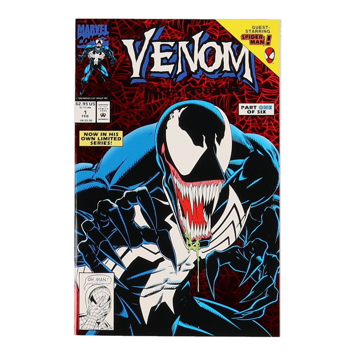 1993 "Venom: Lethal Protector" Issue #1 Red Foil Cover Marvel Comic Book at PristineAuction.com 1993 "Venom: Lethal Protector" Issue #1 Red Foil Cover Marvel Comic Book at PristineAuction.com