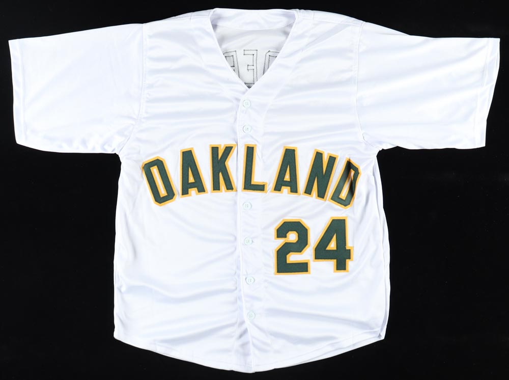 Rickey Henderson Signed Jersey (JSA) at PristineAuction.com Rickey Henderson Signed Jersey (JSA) at PristineAuction.com