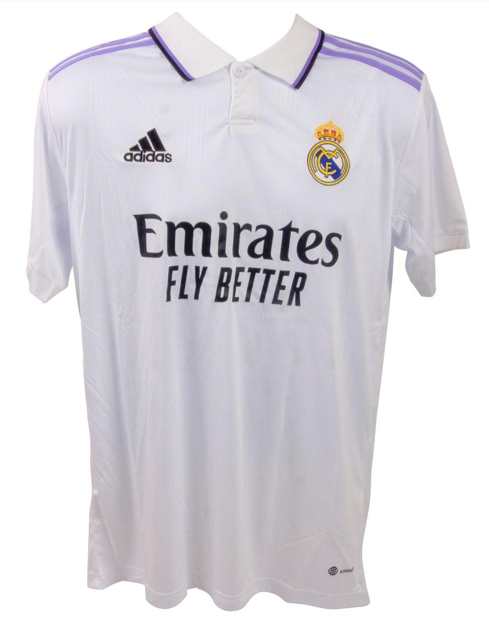 Karim Benzema Signed 2023 Real Madrid Home Jersey (Beckett) at PristineAuction.com Karim Benzema Signed 2023 Real Madrid Home Jersey (Beckett) at PristineAuction.com