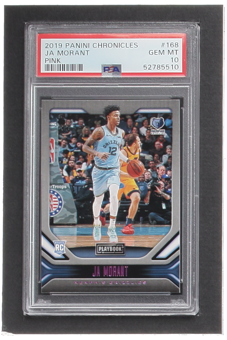 Ja Morant 2019-20 Panini Chronicles Pink #168 Playbook RC (PSA 10) at PristineAuction.com Ja Morant 2019-20 Panini Chronicles Pink #168 Playbook RC (PSA 10) at PristineAuction.com