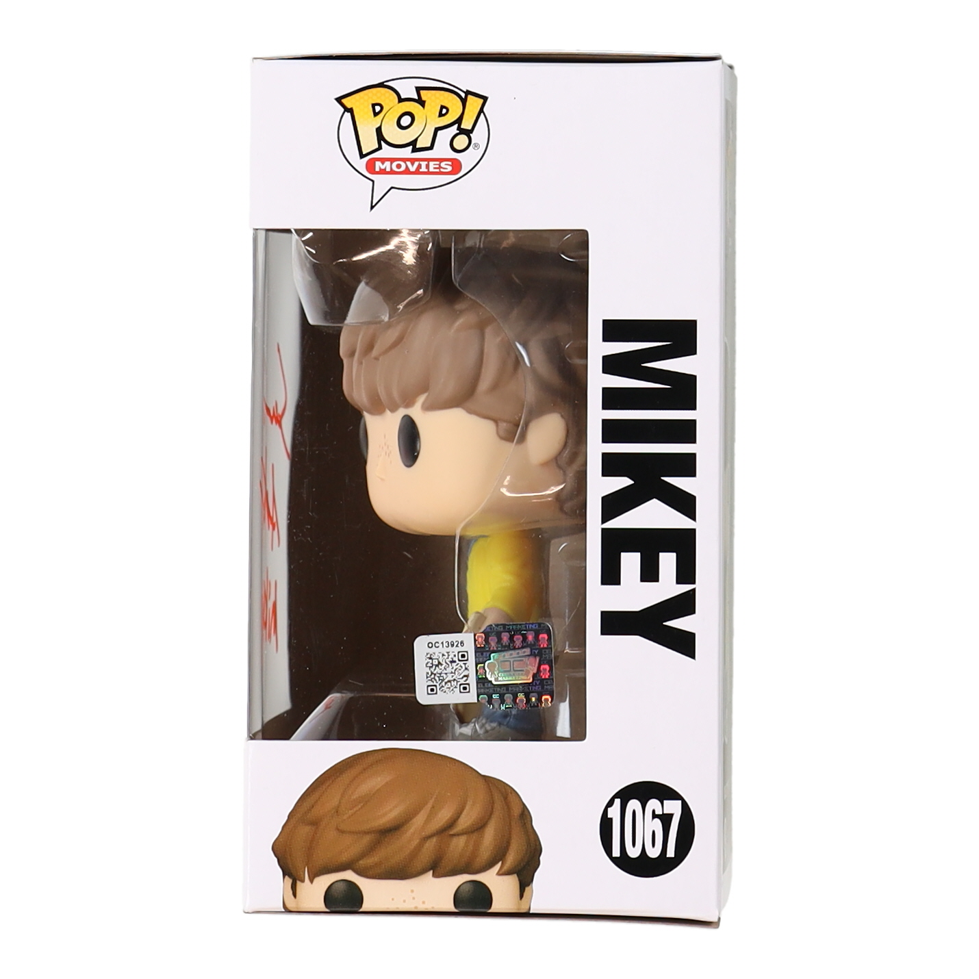 Sean Astin Signed "The Goonies" #1067 Mikey Funko Pop! Vinyl Figure Inscribed "Mikey" (Celebrity Marketing) at PristineAuction.com Sean Astin Signed "The Goonies" #1067 Mikey Funko Pop! Vinyl Figure Inscribed "Mikey" (Celebrity Marketing) at PristineAuction.com