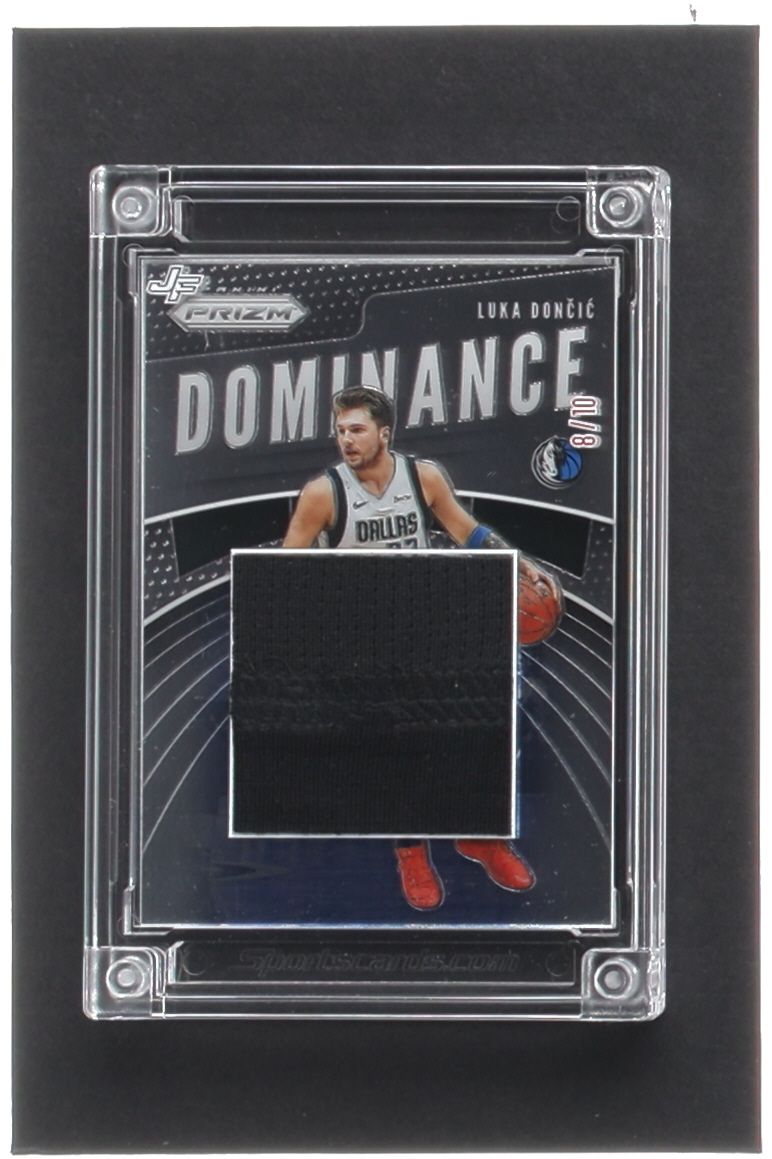 Luka Doncic 2022-23 Jersey Fusion Basketball Edition Game Used Swatch #LD222 #8/10 at PristineAuction.com Luka Doncic 2022-23 Jersey Fusion Basketball Edition Game Used Swatch #LD222 #8/10 at PristineAuction.com