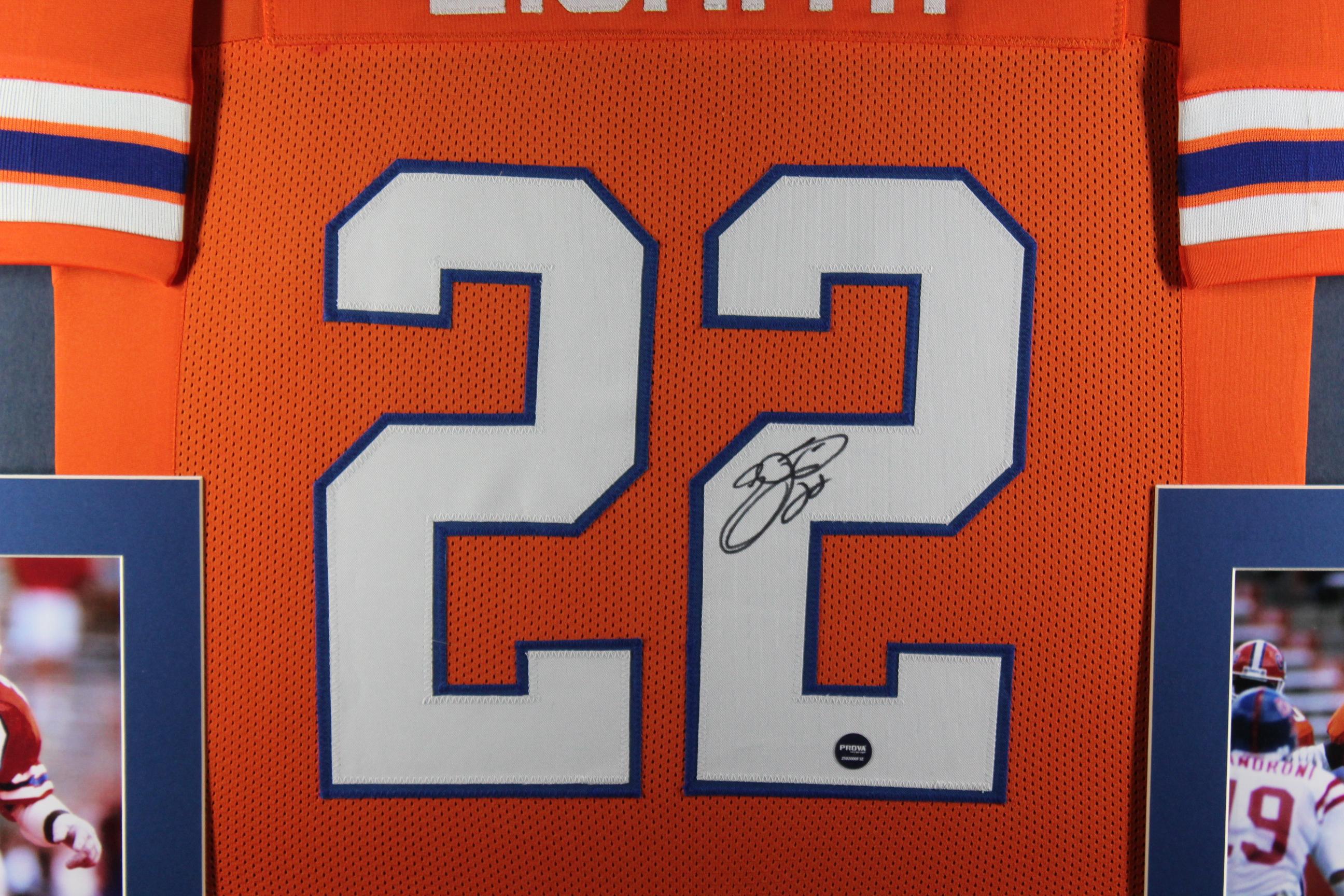 Emmitt Smith Signed 35x43 Custom Framed Jersey Display (Prova) at PristineAuction.com Emmitt Smith Signed 35x43 Custom Framed Jersey Display (Prova) at PristineAuction.com