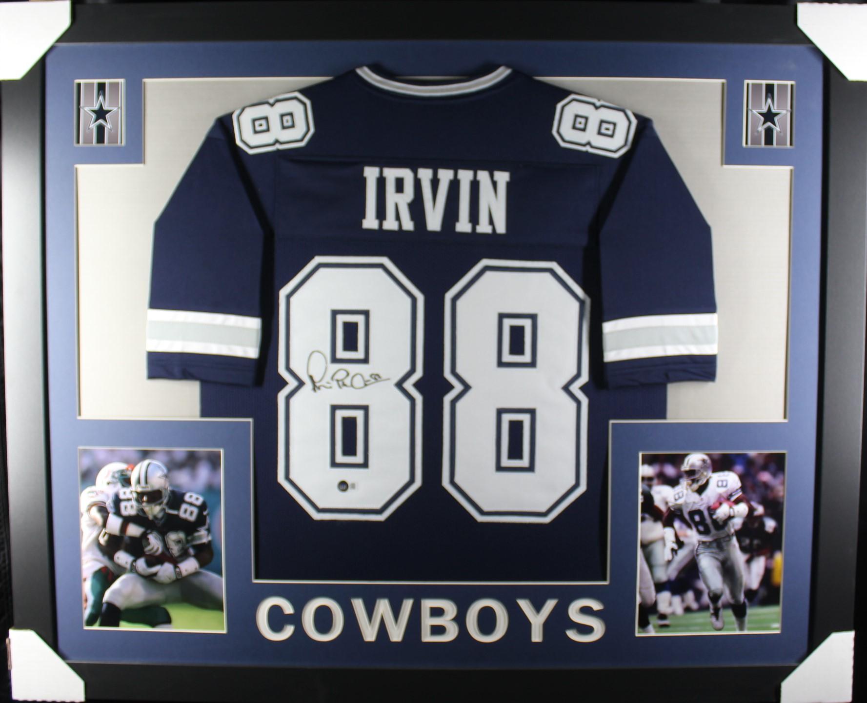 Michael Irvin Signed 35x43 Custom Framed Jersey Display (Beckett) at PristineAuction.com Michael Irvin Signed 35x43 Custom Framed Jersey Display (Beckett) at PristineAuction.com